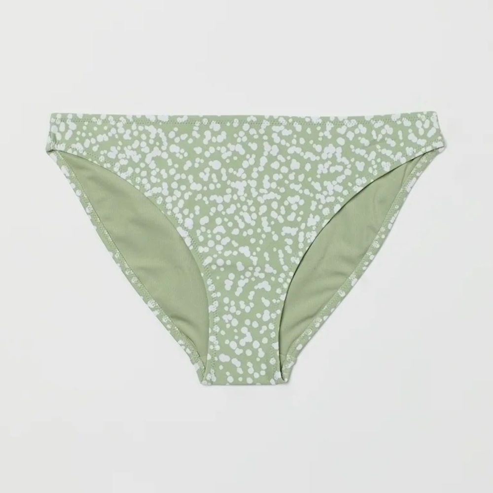H&M Green Polka Dot Bikini Bottom